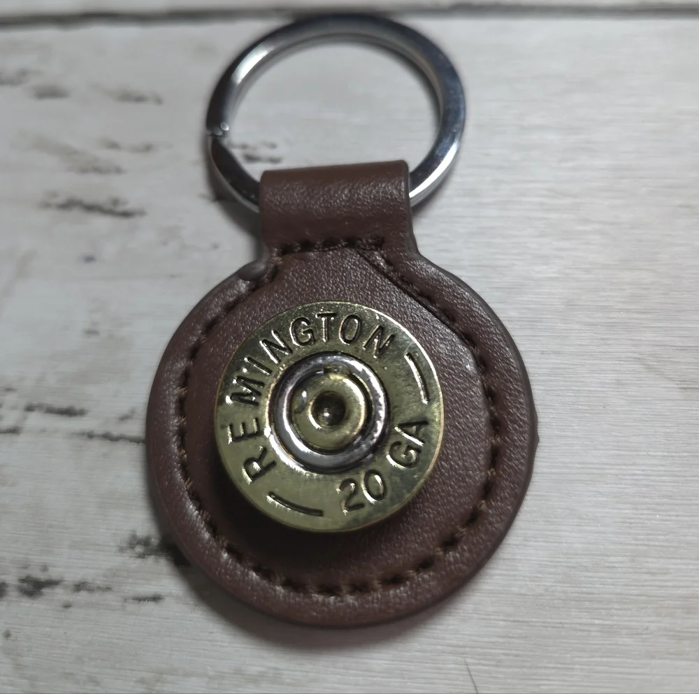 Remington Leather Key Holder with Brass Detail